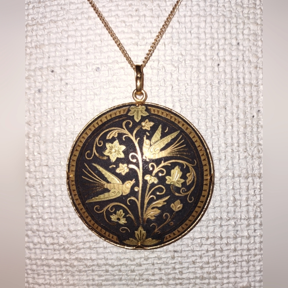 VNTG DAMASCENE NECKLACE